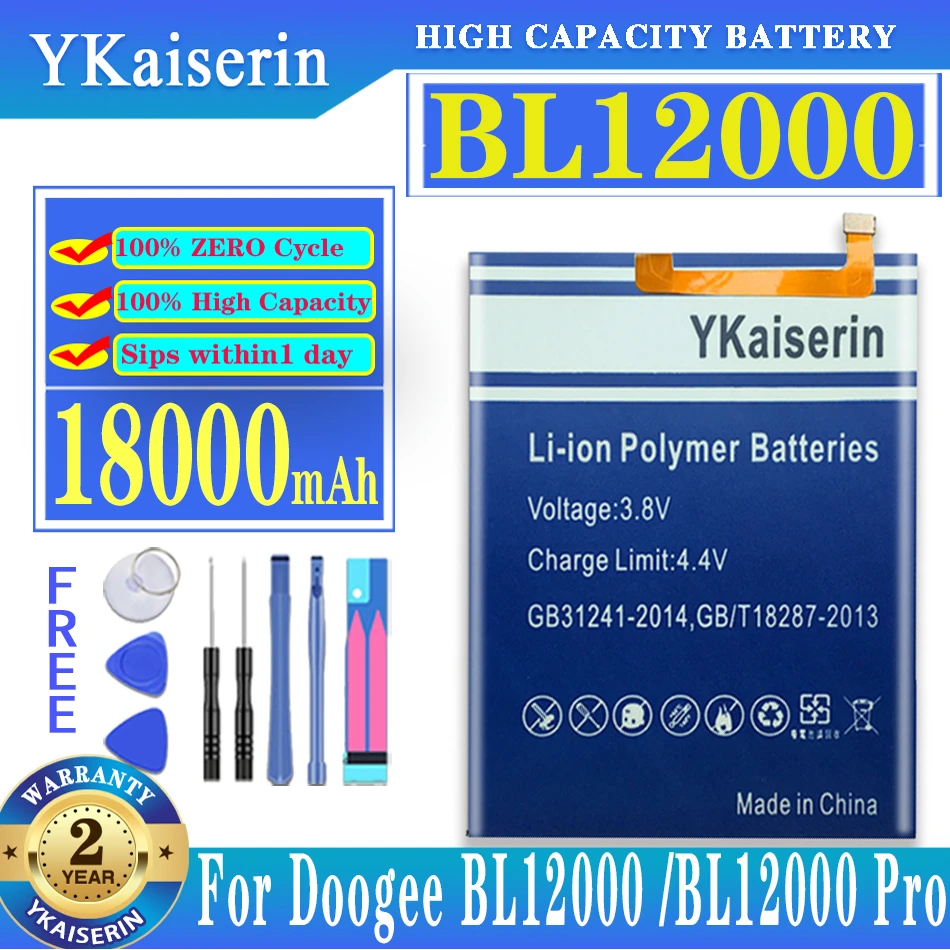 

18000mAh Battery for DOOGEE BL12000 for DOOGEE BL12000 Pro BL12000Pro Battery MTK6763T Batteria + Tracking Number