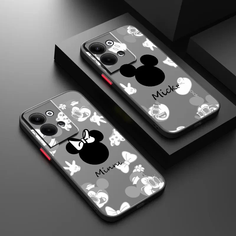 

Mickey Minnie Anime For OPPO Realme GT Neo Q5 Q3S Q3T Master 8 7 6 Lite Pro Frosted Translucent Hard Phone Case Cover