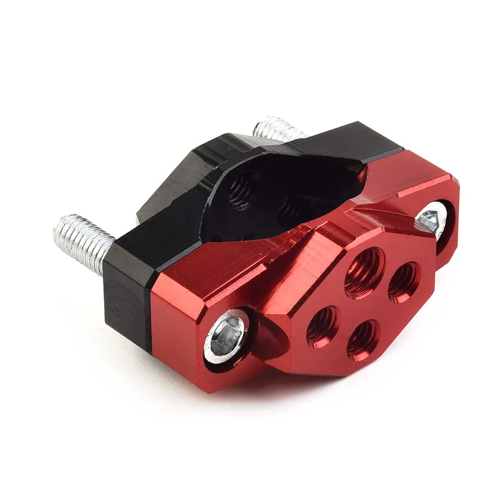 

17-32mm 1pc Bracket Holder Mount Bracket Fork Clamp 32mm Practical Red Aluminum Alloy Handlebar Holder High Quality