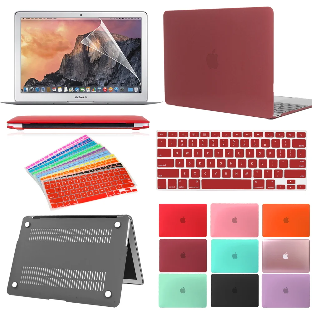 Чехол для ноутбука Apple MacBook Air 13/11 дюйма/Pro 13/15/16 дюйма/Macbook 12 дюймов защитный + пленка