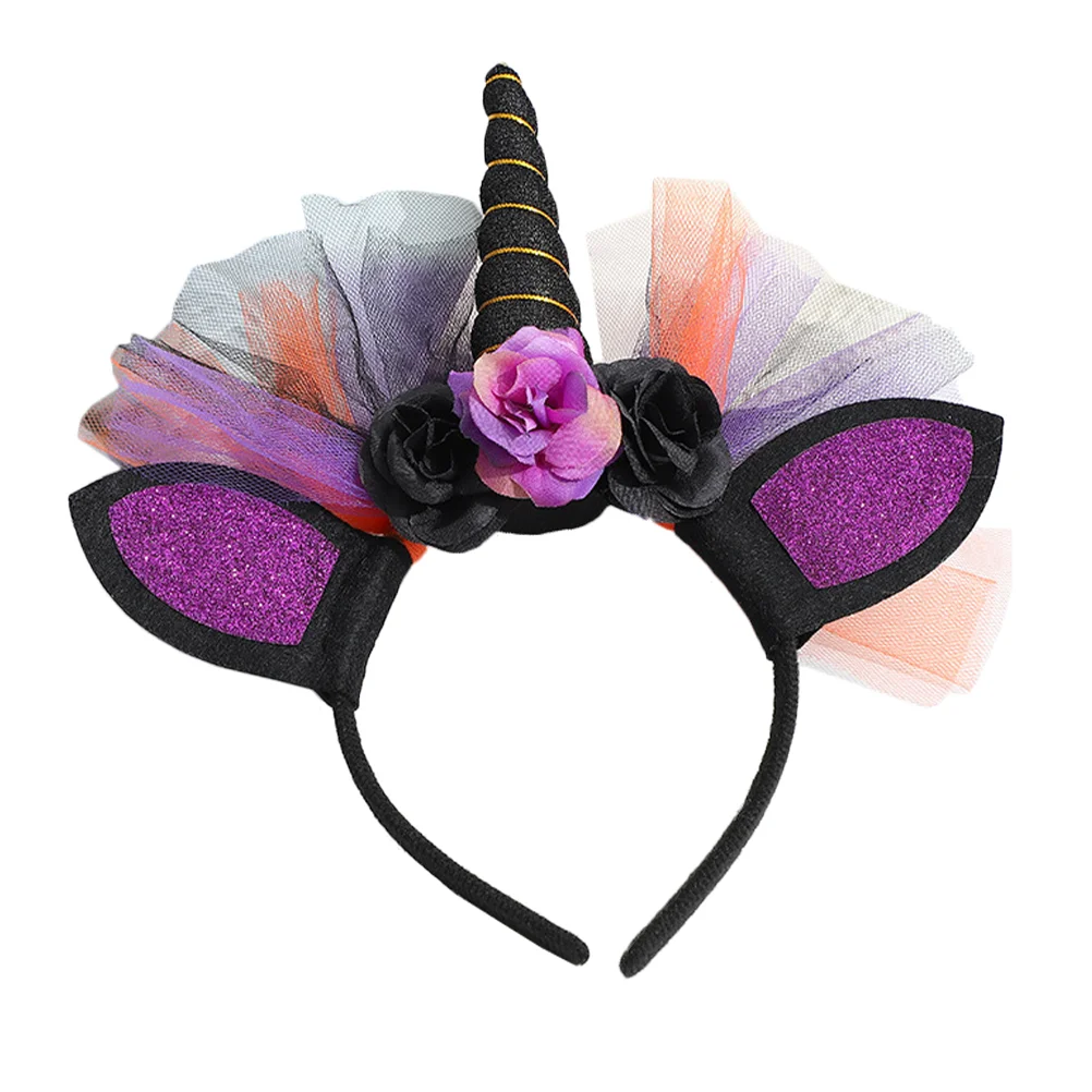 Труба-единорог повязка на голову ленты для волос головной убор губка уникальная