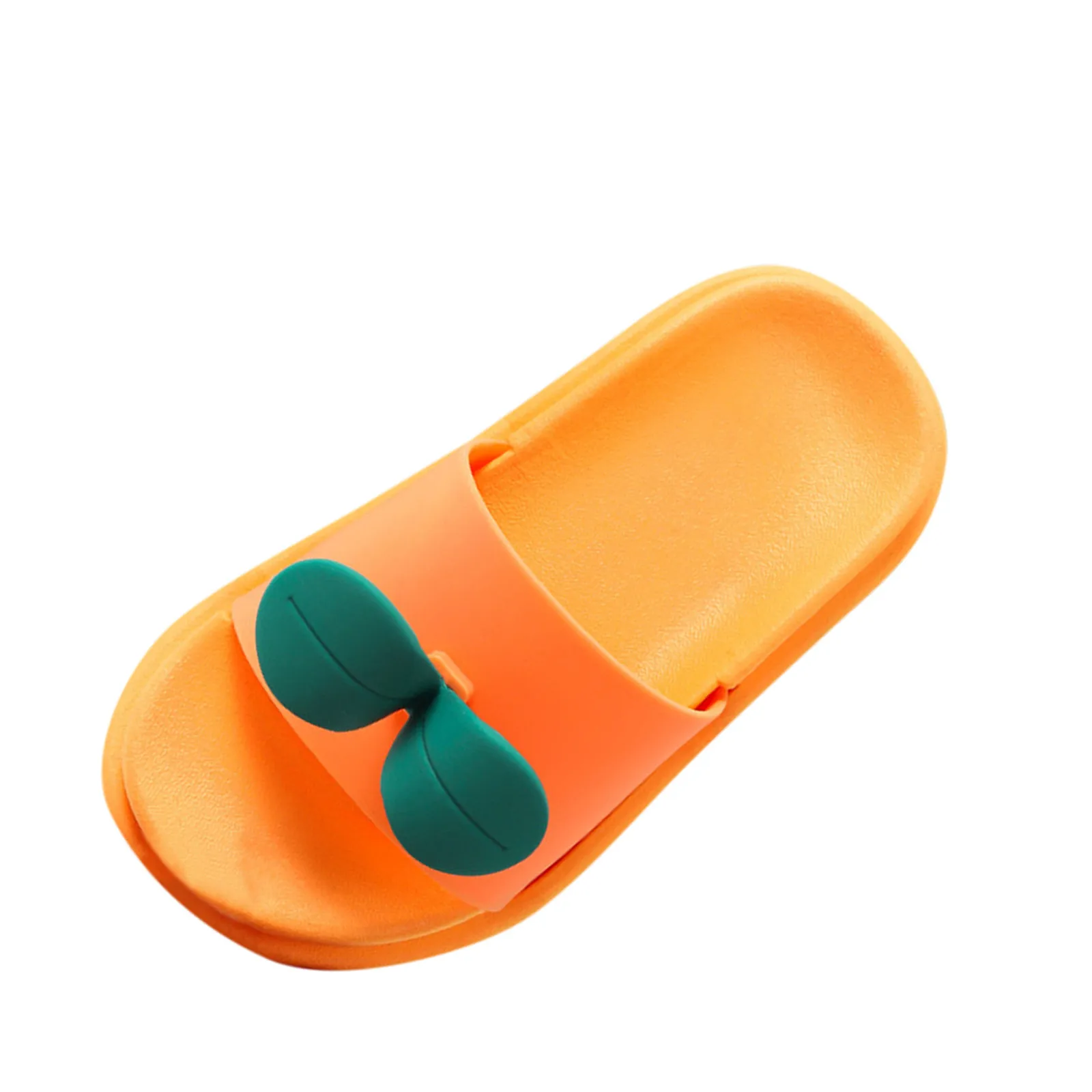 

Casual Loose Home SlipperToddler Kids Lovely Jelly Color Slipper Baby Boys Girls Cartoon 3d Leaf Floral Non-slip Slippers Shoes
