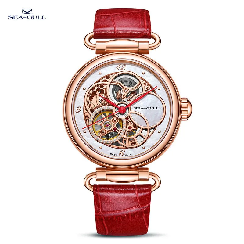 2022 New Seagull Mechanical Watch Mother-of-Pearl Hollow Women's Mechanical Watch reloj mujer Watch For Women 6142KL