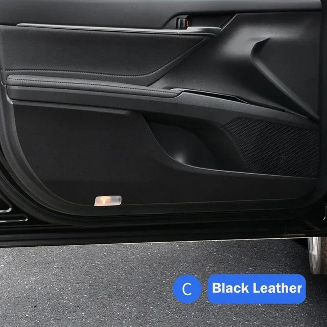 

4 шт./компл. для Toyota 8th Camry 2019 2020 2021 2022 наклейка на дверь, противоударная накладка, внутренняя пленка, наклейки из углеродного волокна