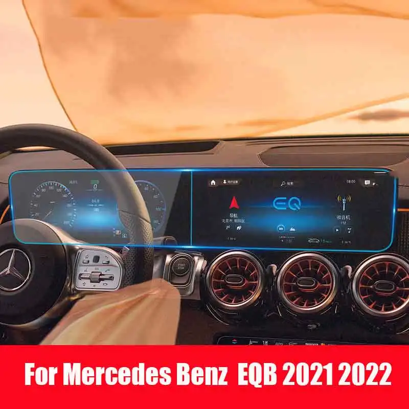 

Tempered Glass Protector For Mercedes Benz EQB 2022 Car GPS Navigation Entertainment System Screen Auto Interior Accessories
