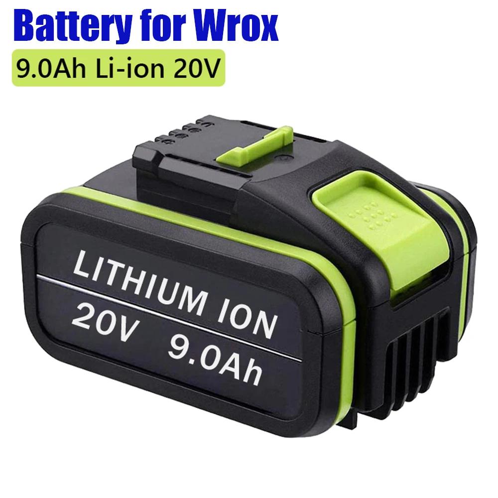 

2022 New 20V 9000mAh Lithium Rechargeable Replacement Battery for Worx Power Tools WA3551 WA3553 WX390 WX176 WX178 WX386 WX678