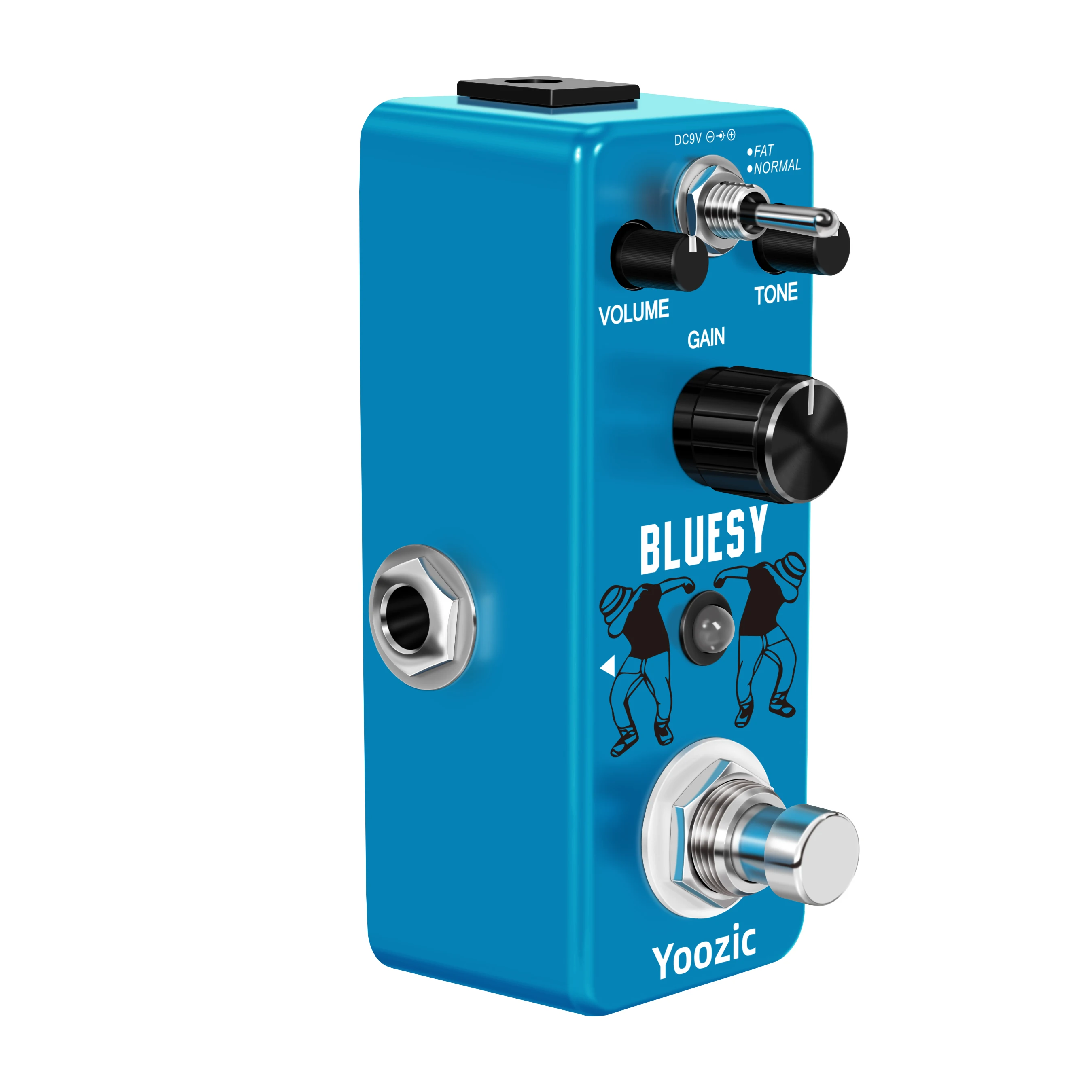 Yoozic LEF-321 Bluesy Blues Overdrive Guitar Effect Pedal Aluminum Alloy Shell True Bypass Guitar Parts & Accessories