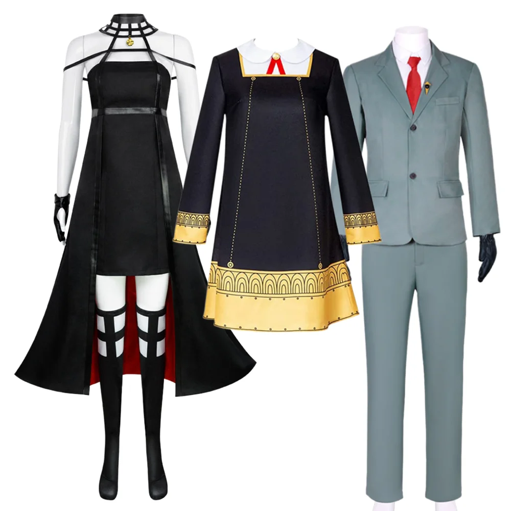 

Костюм для косплея из аниме «шпионская семья х», Loid Yor Anya, костюм для косплея, одежда на Хэллоуин