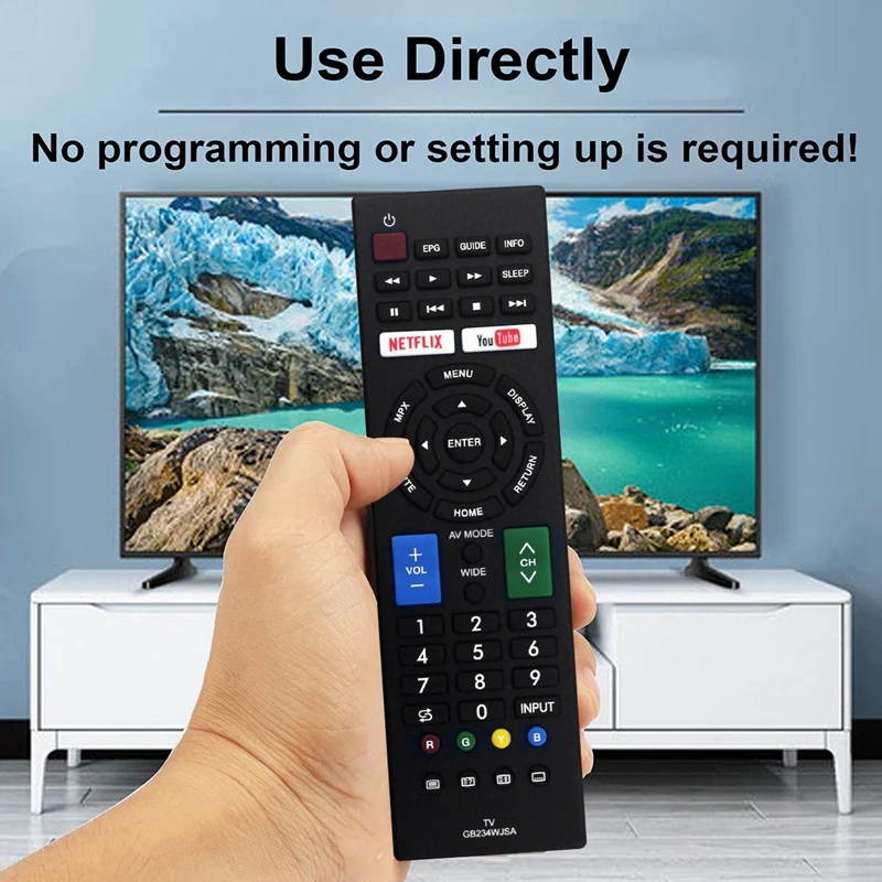 Черный пульт дистанционного управления GB234WJSA для Sharp Smart TV LC-32M3H W Netflix