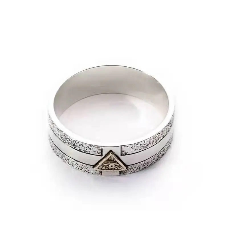 

Eye of God Niche Ring Female Personality Tail Ring Korean Hip-hop Retro Ring Colorfast Ring Men's Same Paragraph