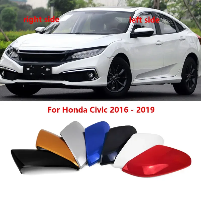 

For Honda Civic 2016 2017 2018 2019 Auto Wing Door Side Mirror Cover Outside Rearview Cap Shell Housing