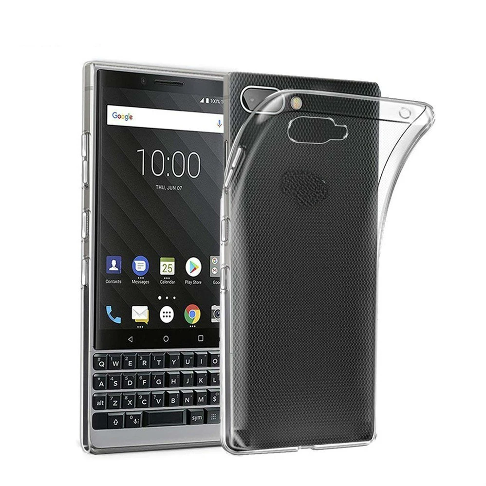 Прозрачный мягкий силиконовый чехол из ТПУ для BlackBerry KEY2 LE BBE100-1, противоударный чехол s BBE100-4