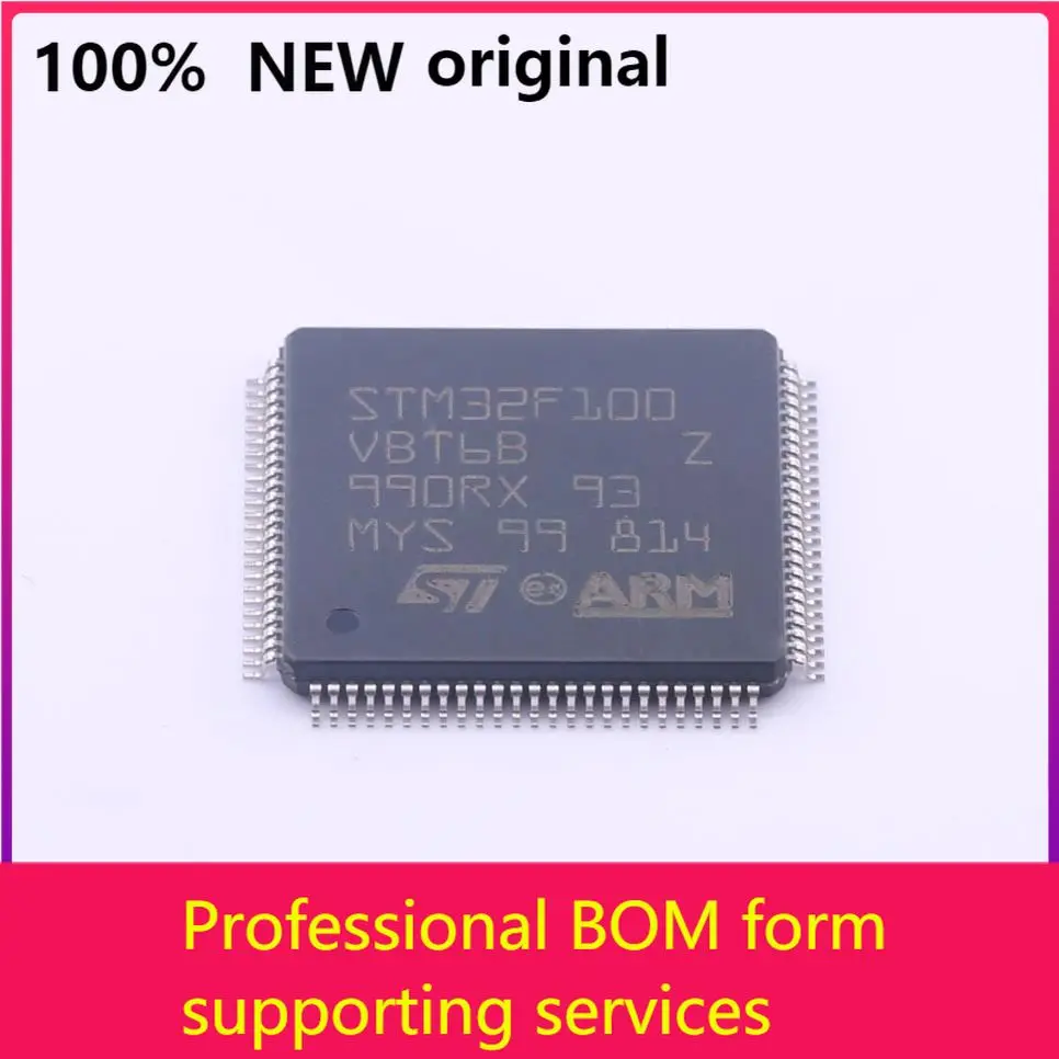 

MCU 32-bit STM32F ARM Cortex M3 RISC 64KB Flash 2,5 V/3,3 V 240-контактный LQFP лоток-лотки 100 Оригинал