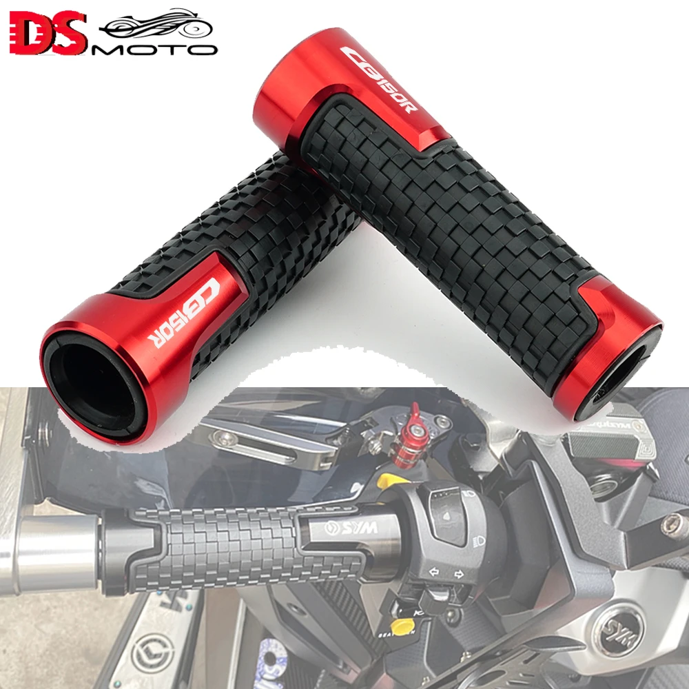 

For HONDA CB 150R CB150R 2017-2020 2021 2022 2023 150CC 7/8" 22MM Motorcycle CNC Aluminum Accessories Rubber Handle Bar Grips