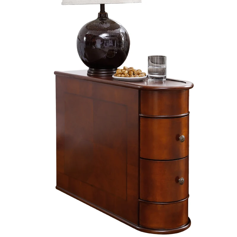 

YY American Style Sofa Side Table Corner Table Solid Wood Side Table Small Coffee Table Corner Cabinet