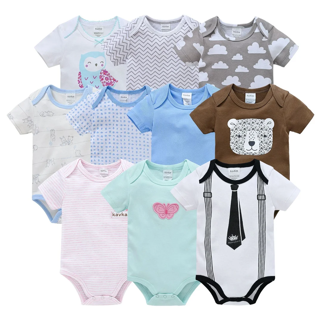 

Newborn Baby Onesie Bodysuit Cotton Girls Boy Designer Boutique Clothes Ropa Bebe Cartoon Animal Jumpsuit Toddler Baby Items