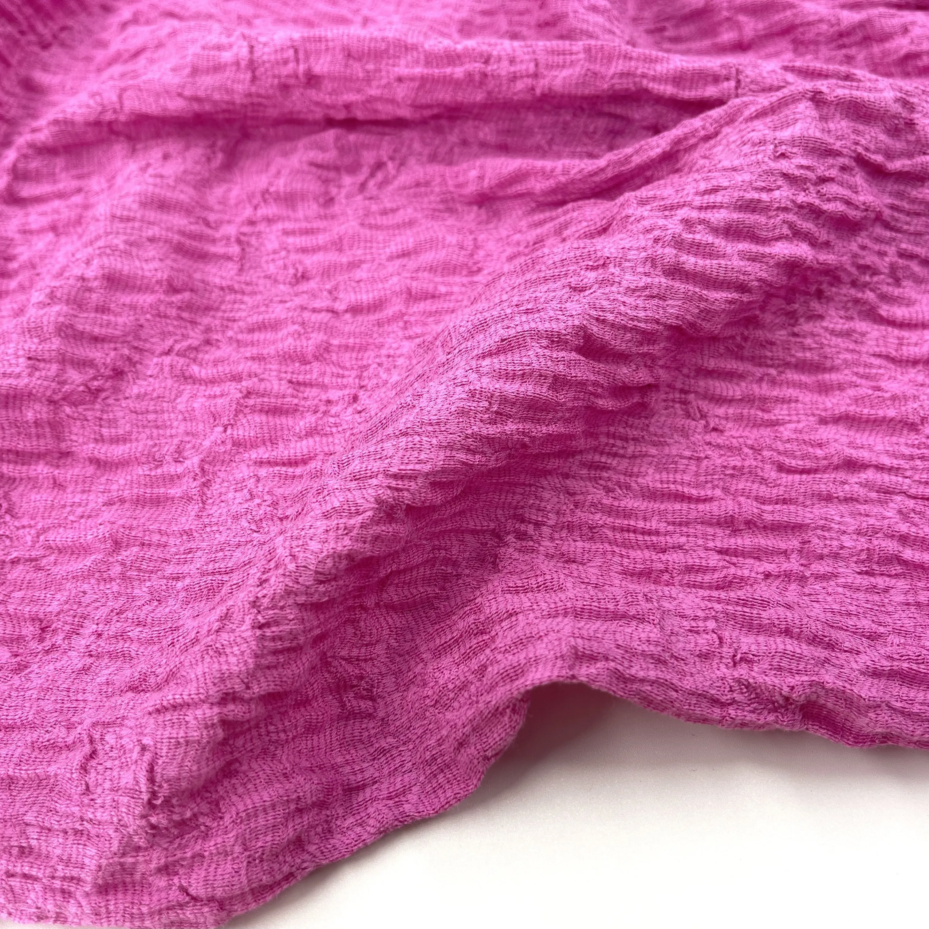 

NEW472 розовое осеннее женское платье «сделай сам», материалы для шитья, вогнутая и выпуклая текстура, плиссированная мягкая приятная для кожи эластичная хлопковая ткань