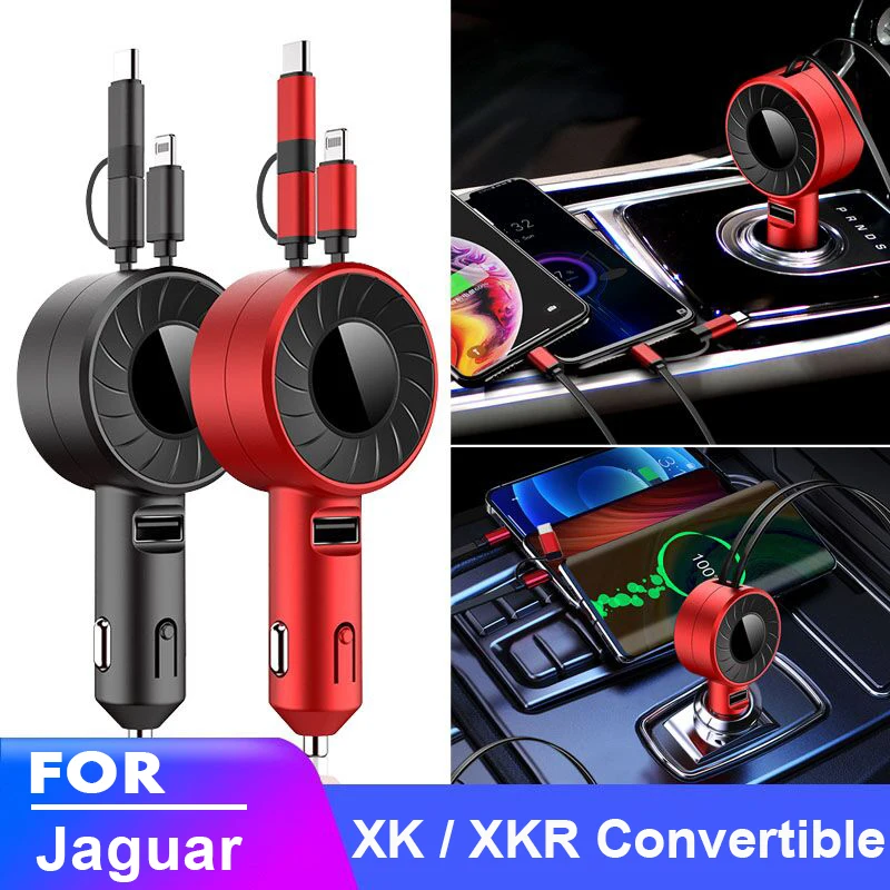 

USB Type C Car Charger for iPhone Android HUAWEI HONOR Xiaomi POCO Redmi Samsung Galaxy Realme for Jaguar XK / XKR Convertible