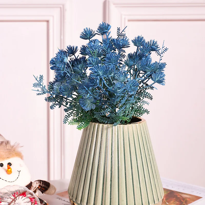 Blau Silk Künstliche Rosen Blumen Hochzeit Home Herbst Dekoration Hohe Qualität Großen Blumenstrauß Luxus Gefälschte Blume Anordnung Groß