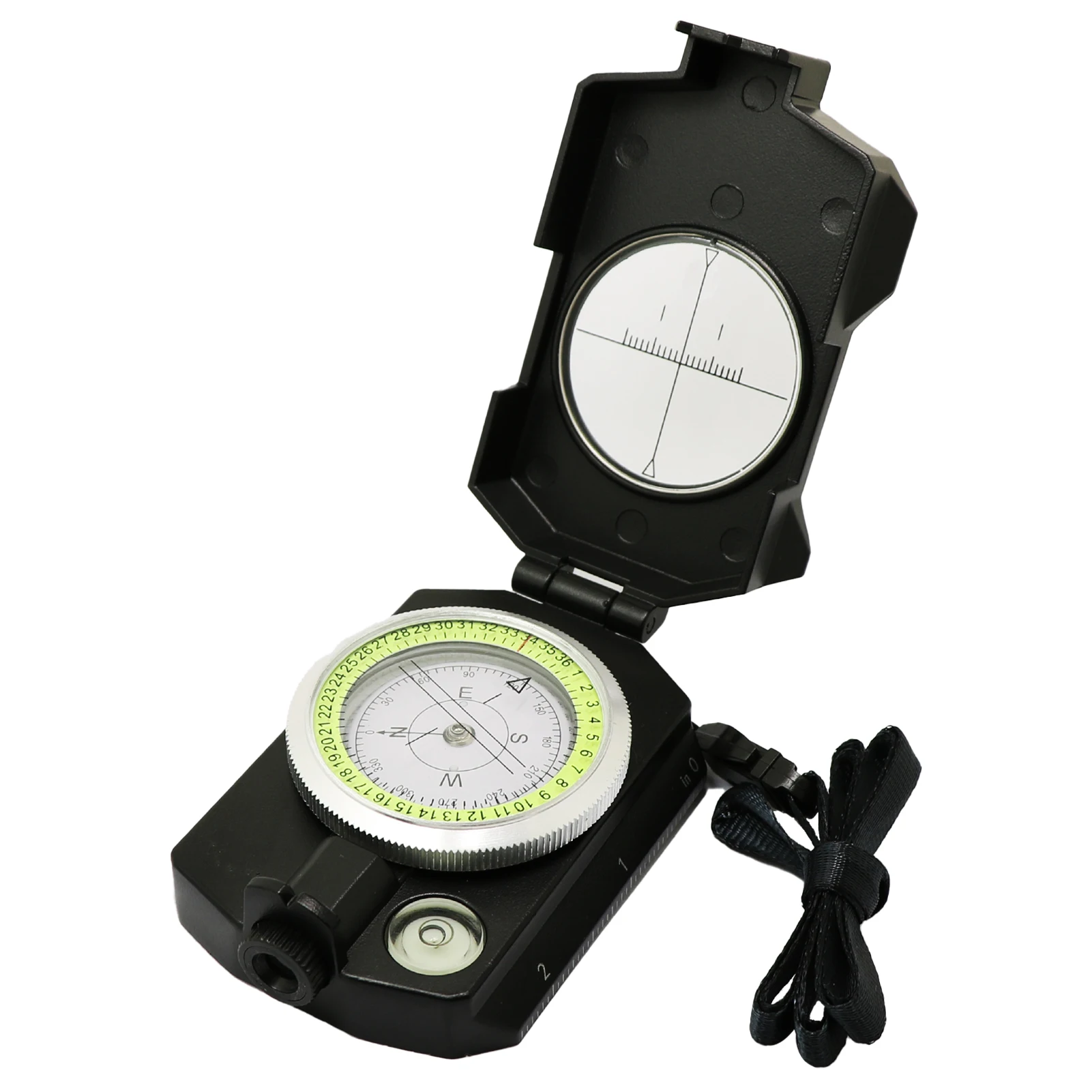 

Professional Distance Calculator Lensatic Sighting Gift Camping With Clinometer Outdoor Hiking Travel Multifunctional