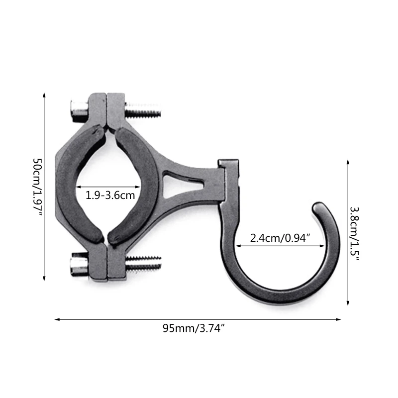 

Hanging Bag Hook Claw For Scooter Bike Motorcycle Hanging Bag Aluminium Alloy Hook Claw Multi-functional Bike Front Hook R2LC