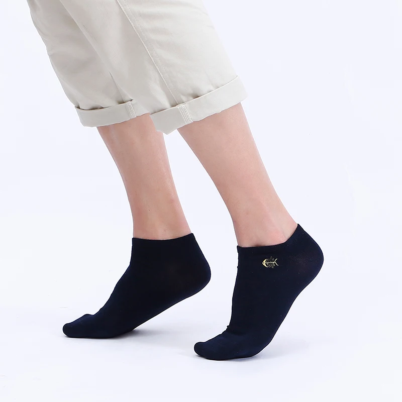 5 pairs / pack men's bamboo fiber socks high quality fashion leisure breathable antibacterial men's ankle socks men's deodorant