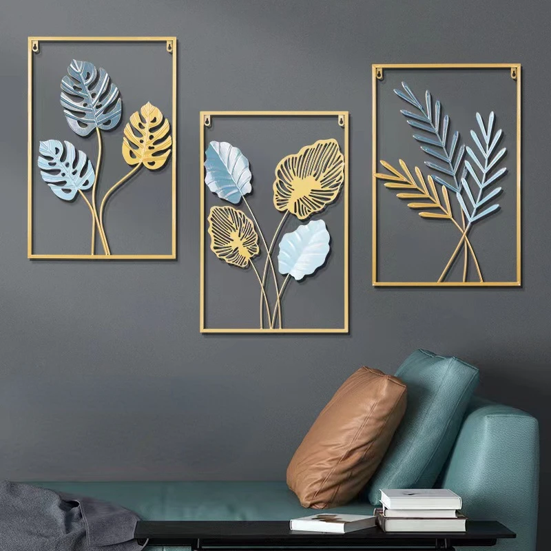 Креативное художественное настенное украшение ручной работы Золотая подвеска