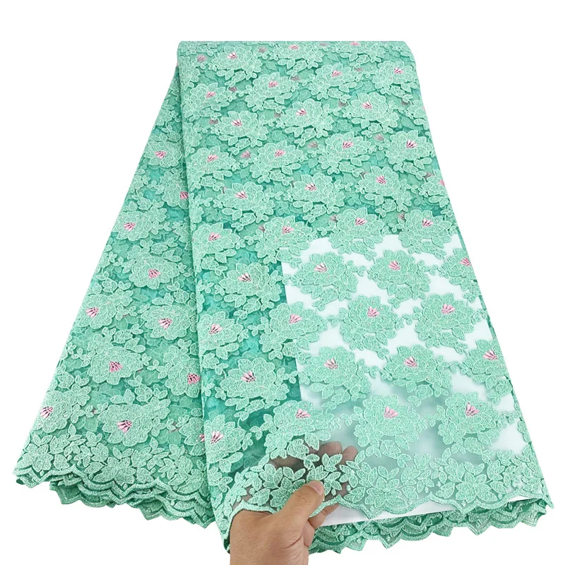 Африканский сетчатый шнур кружево блестящая люрексная пряжа французские