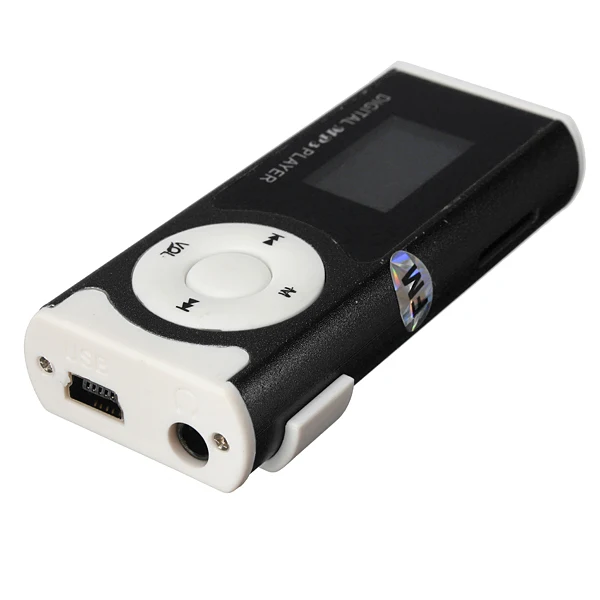 Мини USB MP3-плеер с клипсой ЖК-экран 16 ГБ мини SD TF карта