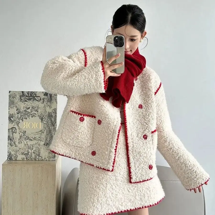 Корейская рождественская серия состоящая из двух предметов новая зимняя куртка