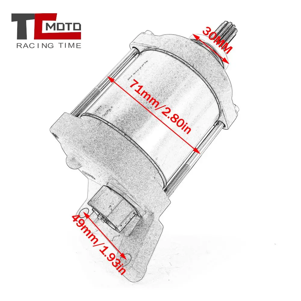 YFZ 450 450R двигатель стартера мотоцикла для Yamaha YFZ450 YFZ450R YFZ450RSE 2009-2021 18P-81890-00-00 19200