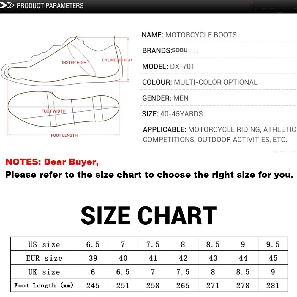 Motorcycle Men Boots Motorbike Riding Ankle Boots Motocross Racing Shoes Off-Road Touring Locomotive Waterproof Shoes enlarge