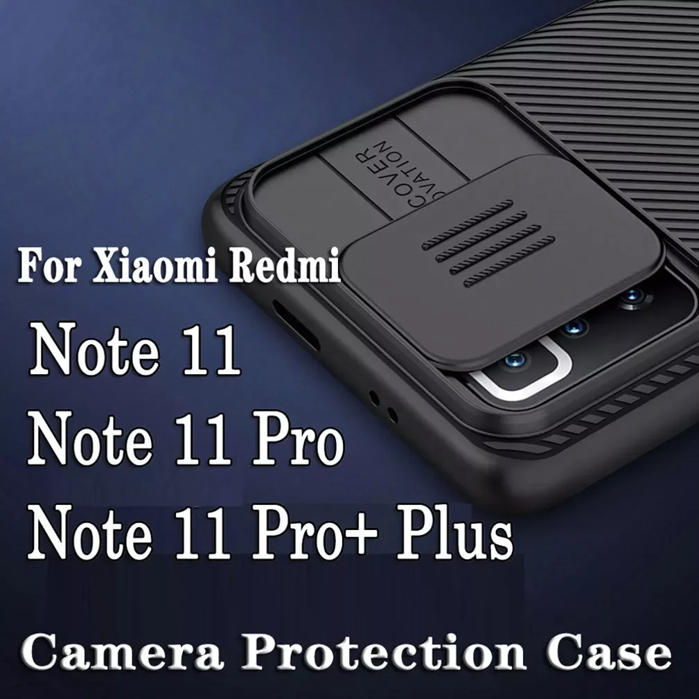 

For Xiaomi Redmi Note 11 Pro Global Version Case NILLKIN CamShield Slide Lens Cover For Redmi Note 11 Pro+ 11T 11S Frosted Case