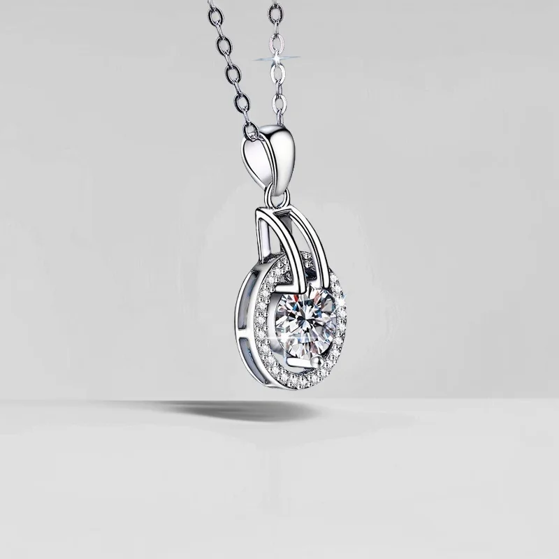 1 карат D цвет муассанит звездное ночное небо персонализированный кулон S925