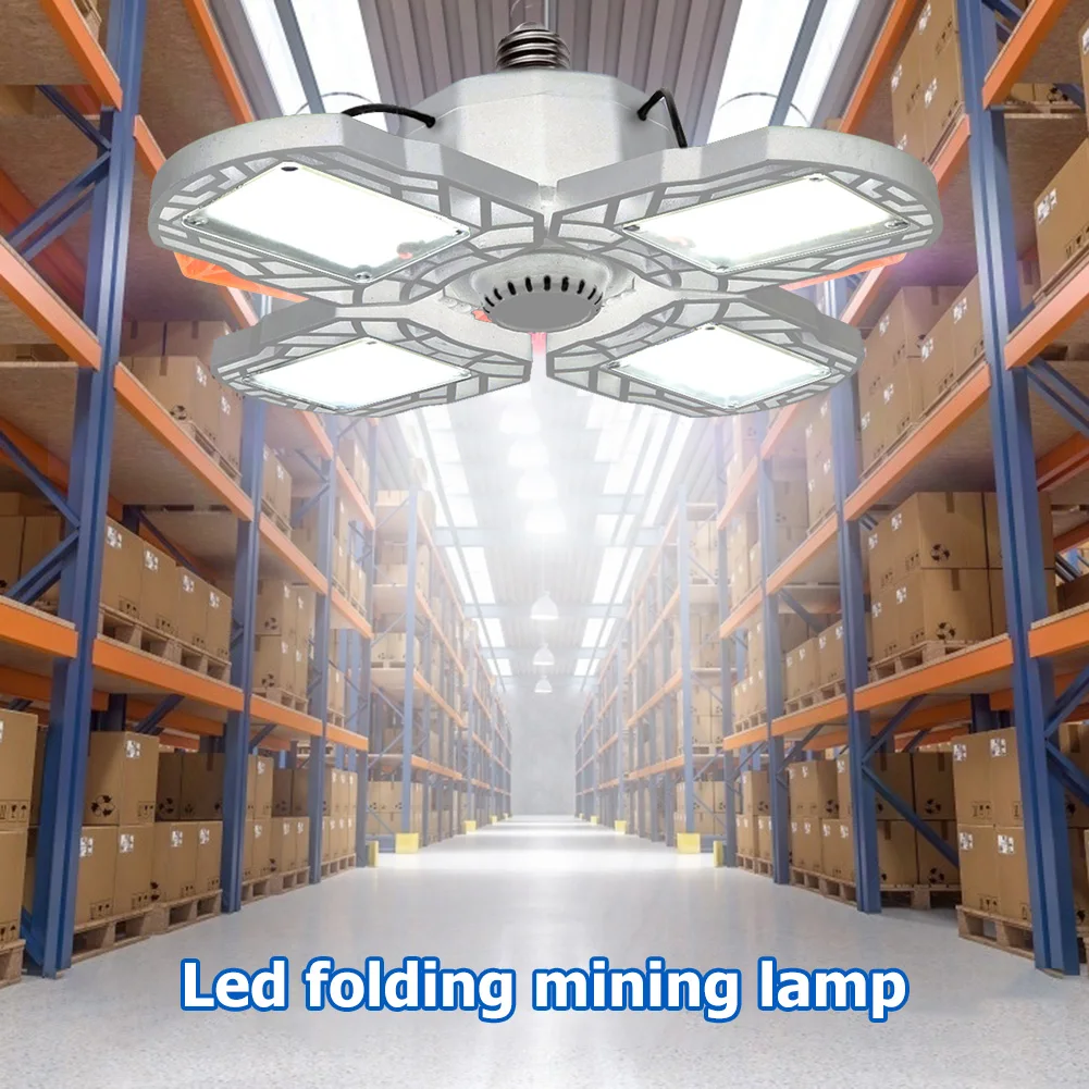 

Deformable High Bay Light E27 LED 60W 80W 85-265V Factory Warehouse Garage Light for Household Cars Garage Embellishment