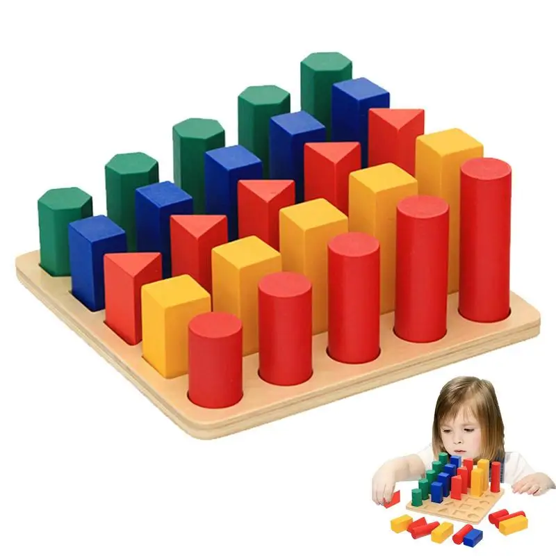 

Wooden Shape Sorter Toy Number Puzzle Montessori Toys For Toddlers Shape Learning Sorter Trapezium Game Preschool Birthday Gift