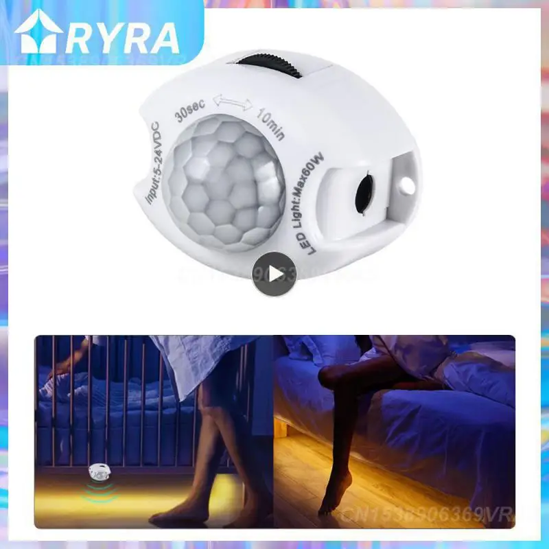 

Automatic Human Body Induction Controller Led Strip Light Module Movement Detector Night Lights Dc 5v 12v Light Switch Timer