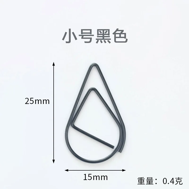 

MOONBIFFY Металлические скрепки-закладки капли золото/серебро 20 шт