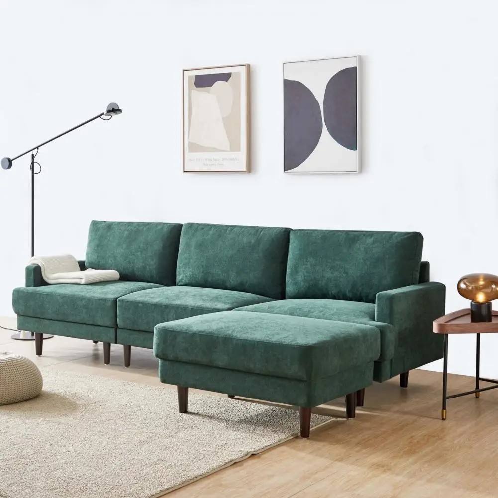 

Creative Soft Light Luxury Fabric Sofa Indoor Modular Sofa Reversible Cushion Living Room Sofa Elegant Design for Bedroom