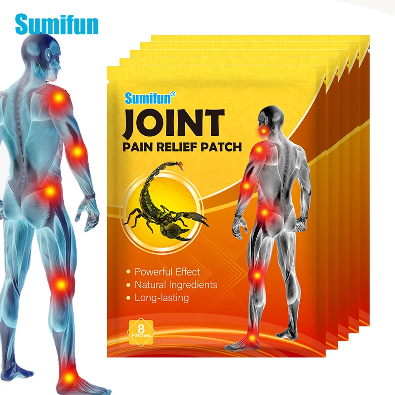 

40/80pcs Sumifun Scorpion Venom Pain Relief Plaster Rheumatoid Arthritis Lumbar Knee Neck Aches Treatment Analgesic Patches