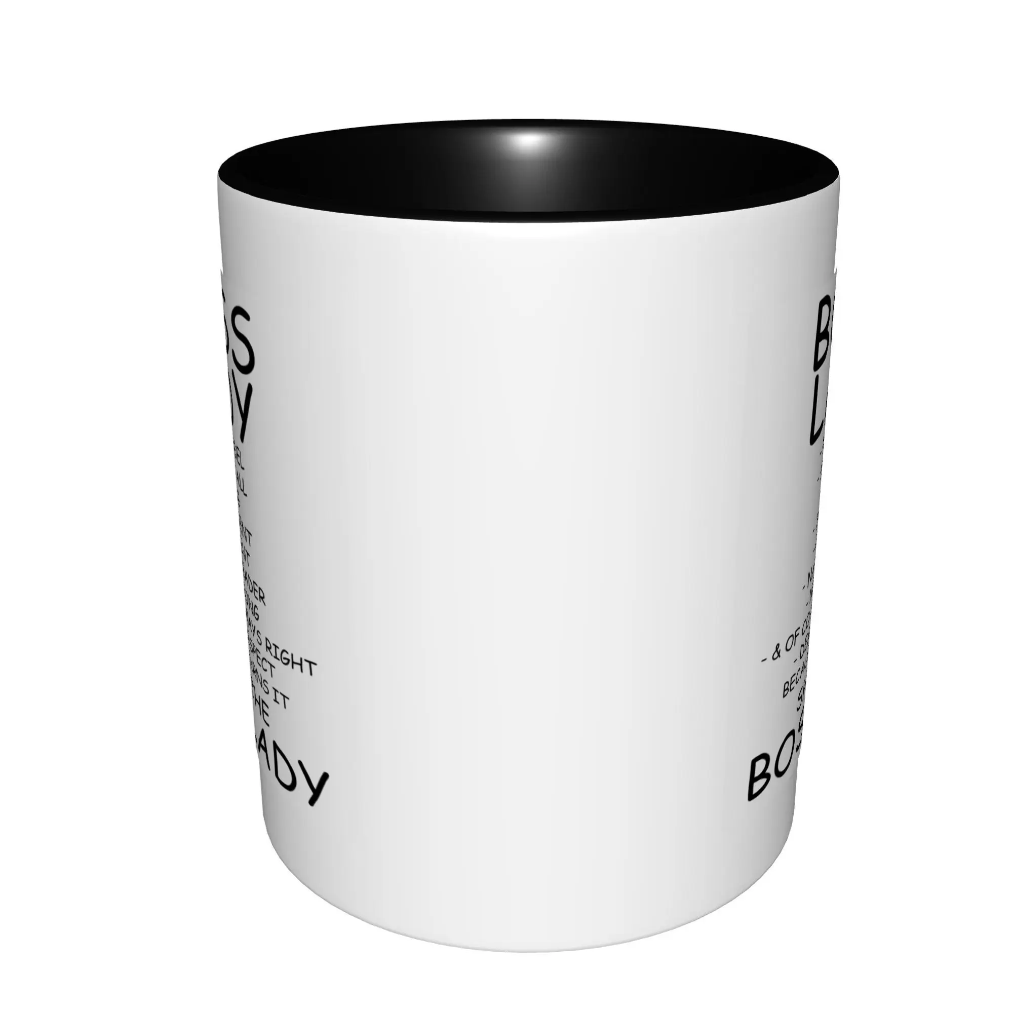 Фото Boss Lady For Her, сарказм, вдохновляющие подарки для коллег, кружки с черной ручкой, кофейные кружки на день рождения, керамические чайные чашки, 11 унций №3