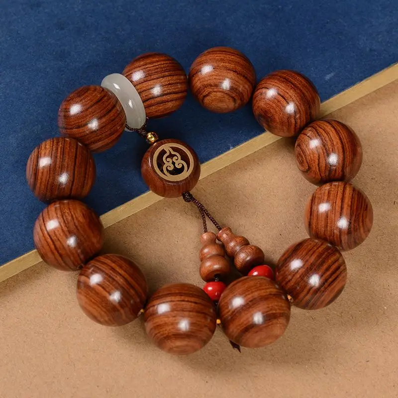 

SNQP Daye Huanghua Pear Buddha Bead Hand String Rosewood 108 Men's And Women's Wooden Bracelets Popular China-Chic Cultural Game