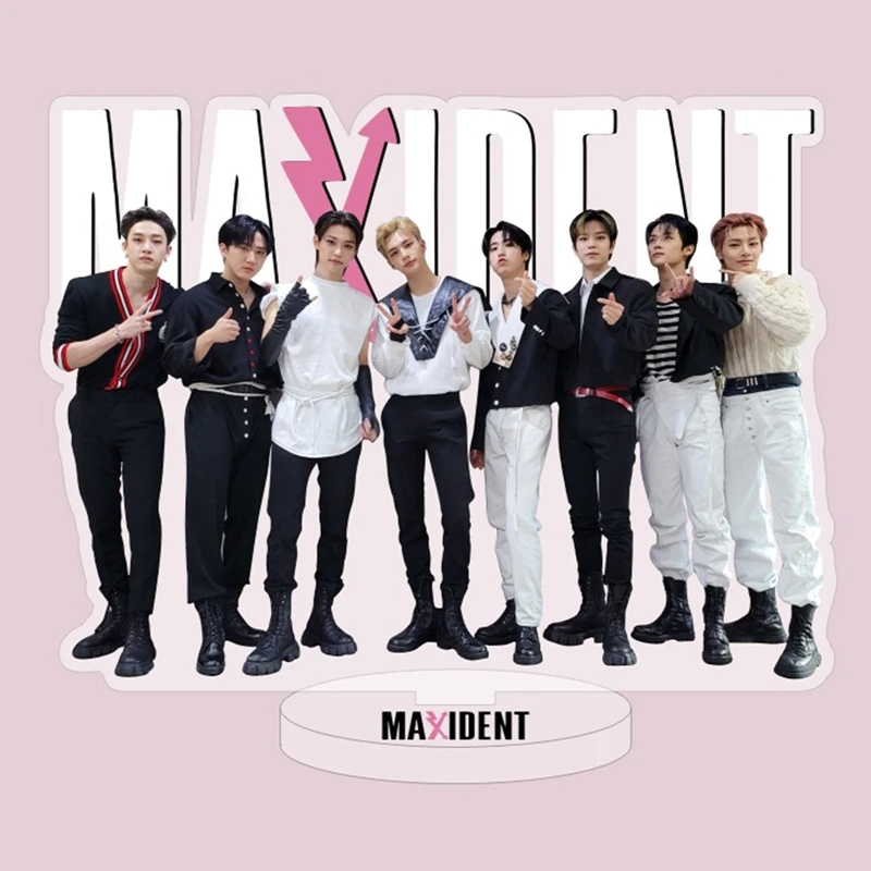 

Новый альбом KPOP Stray Kids Group MAXIDENT, акриловая подставка, HD Печатный CHANGBIN HYUNJIN, фотофигурки стоя для коллекции фанатов
