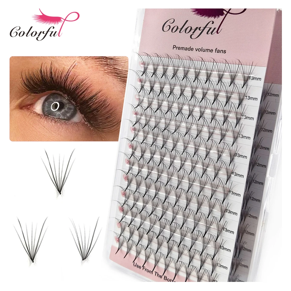 

7D New Pattern Wispy Lashes Phoenix Premade Volume Fans Pointy Base Russia Volume Individual Lashes Faux Mink Wispy Lash Cluster