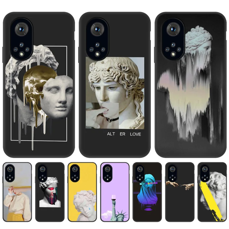 

Soft Silicone Case For Huawei Honor 50 Cases For Huawei Honor 50 Pro P30 Lite P40 Pro 9A 9 8X 10 20 10i P Smart 2021 Back Covers