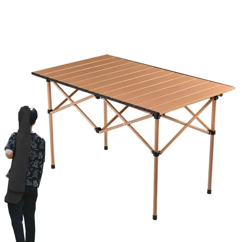 

Портативный стол для кемпинга, складной стол для улицы, складной стол для барбекю, сада, заднего двора, складной стол, переносная сумка для д...