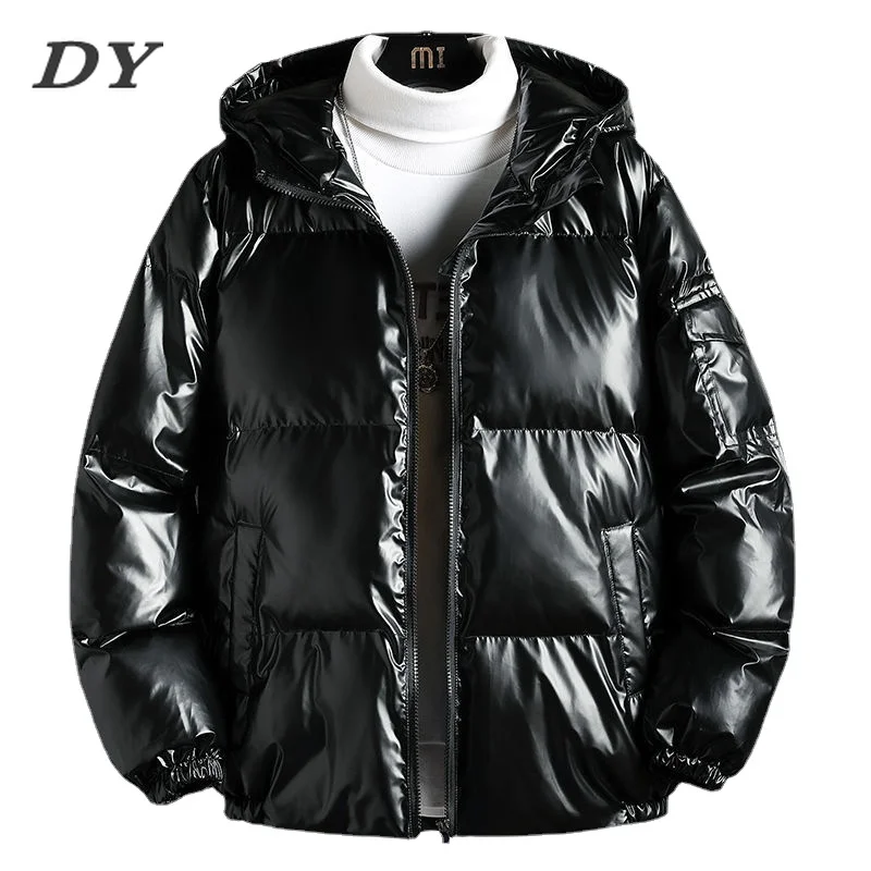 

Мужская зимняя плюшевая утепленная теплая ветрозащитная Водонепроницаемая модная куртка с хлопковой подкладкой Большая куртка с хлопково...