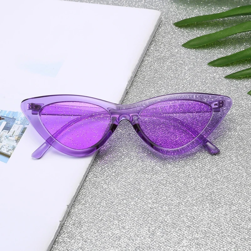 

Ретро Винтажные узкие женские солнцезащитные очки кошачий глаз в пластиковой оправе