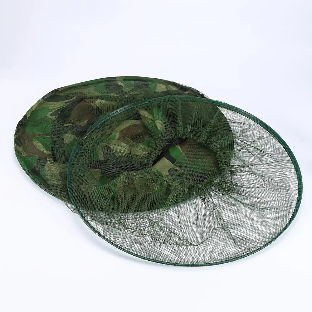 

Camo Beekeeping Hat Head Face Veil Mask Hat Bee Bug Insect Prevention Face Hat Net Camouflage
