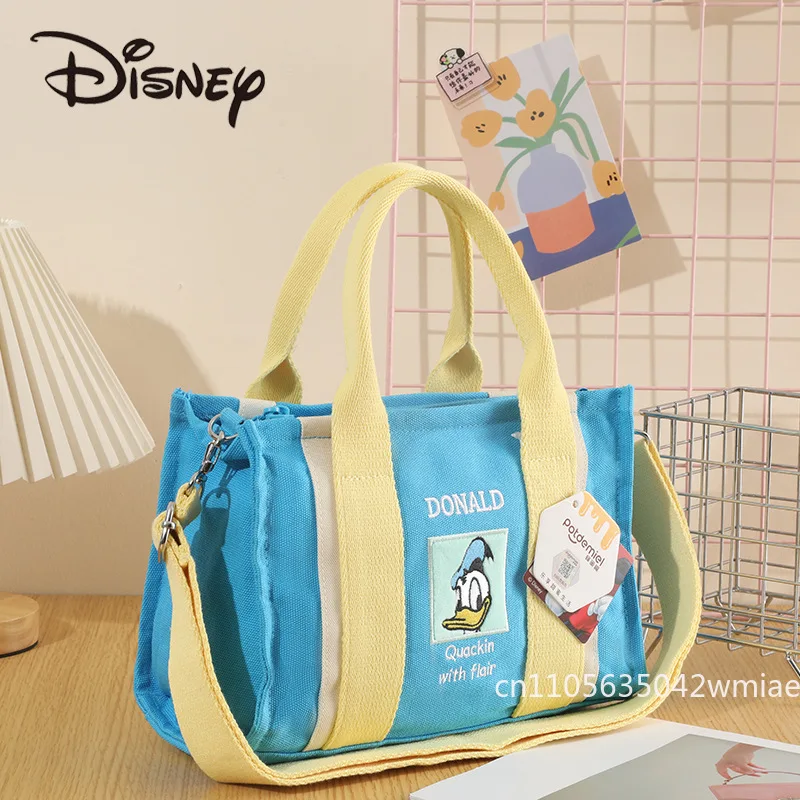Фото Disney 2026, новая женская сумка через плечо, модная женская сумка через плечо высокого качества с героями мультфильмов, большая вместительная сумка для покупок для девочек №4